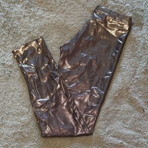 Blackmilk Silver metallic leggings size M